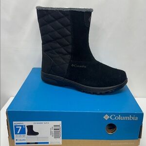 Columbia Ice Maiden Slip III Black winter boots size 7.5 NWT